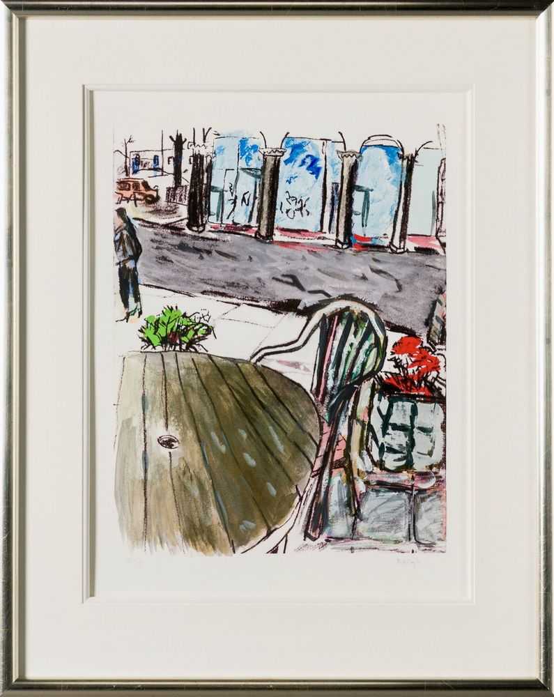 Bob Dylan, ‘Sidewalk Café (2011) (Framed)’, 2011, Print, Fine Art Print, Castle Fine Art, Numbered, Framed