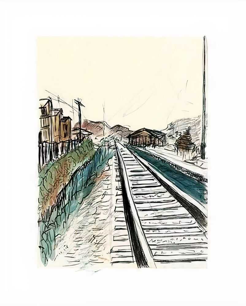 Bob Dylan, ‘Train Tracks (White 2008)’, 2008, Print, Fine art print, Halcyon Gallery, Numbered