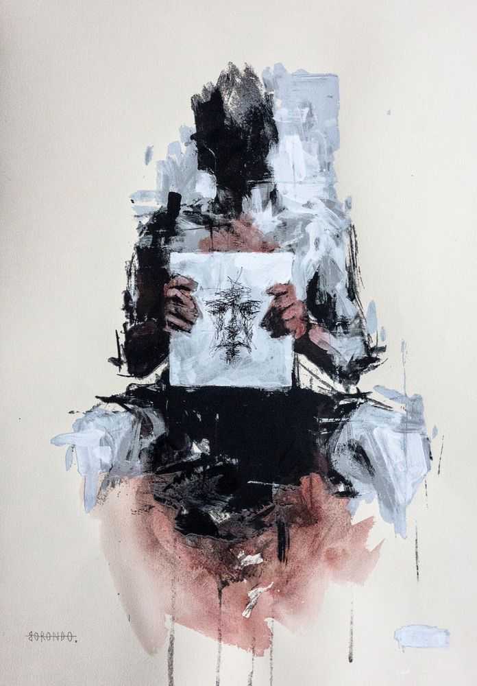 Borondo, ‘Identity’, 2014, Print, Eight-Layer Hand-pulled Screenprint on 300gr Hanhemuhle Paper Hand-painted, null, Numbered