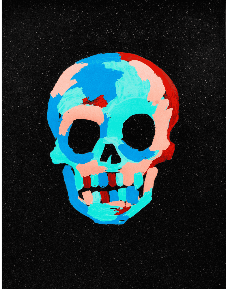 Bradley Theodore, ‘Skull (Black)’, 2020, Print, Silkscreen Print with Diamond Dust on 100% Cotton Archival Paper, null, Numbered