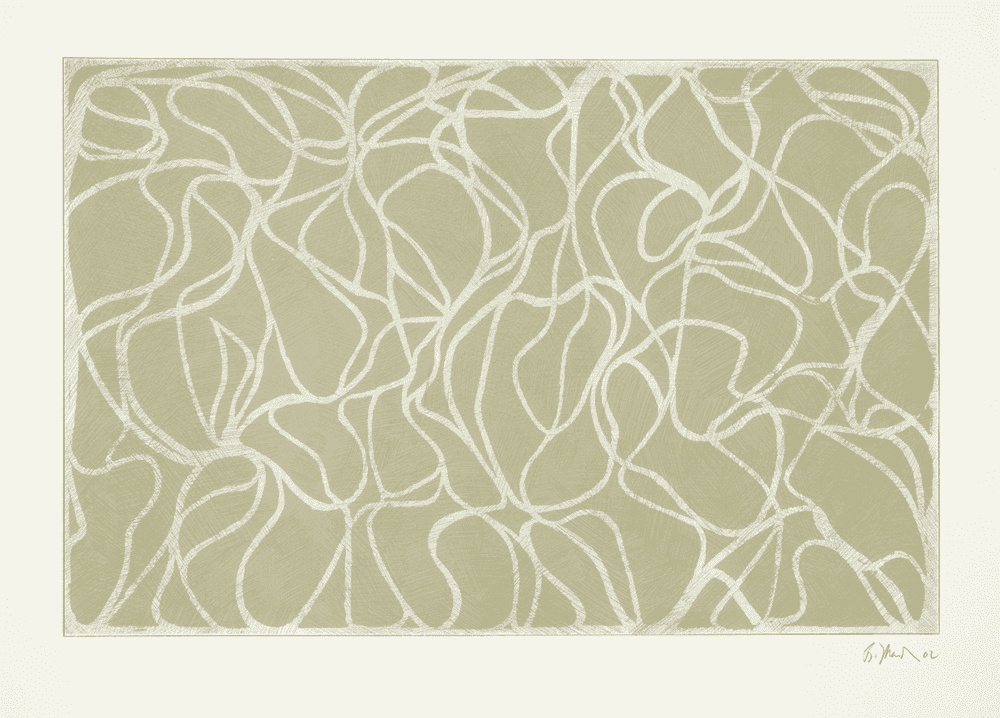 Brice Marden, ‘Celadon Muse’, 2003, Print, Two color etching / one color lithograph, null, Dated
