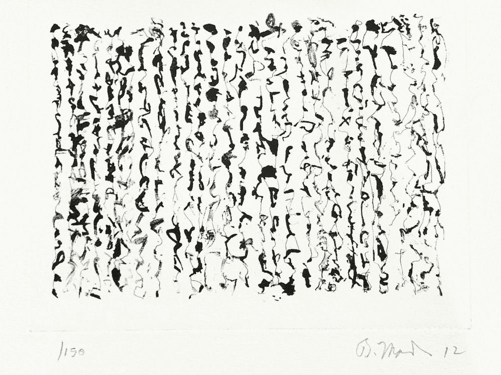 Brice Marden, ‘Letter Obama’, 2012, Print, Photogravure and etching, Gemini G.E.L.,