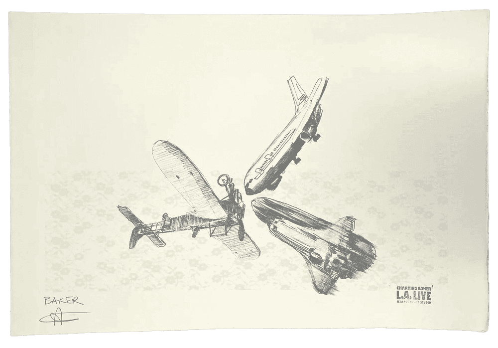 Charming Baker, ‘Airplanes (LA Live, Version 1)’, 2013, Print, Screen print, null,
