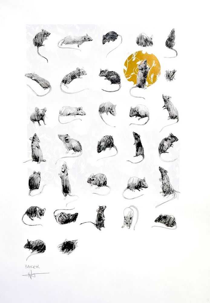 Charming Baker, ‘Being Yourself Is Easier When You're Not Being Someone Else’, 06-07-2012, Print, Four Colour Silkscreen Print on Somerset 410gsm paper with deckled edge with Hand Applied 24 Carat Gold Leaf, Jealous Gallery, Numbered
