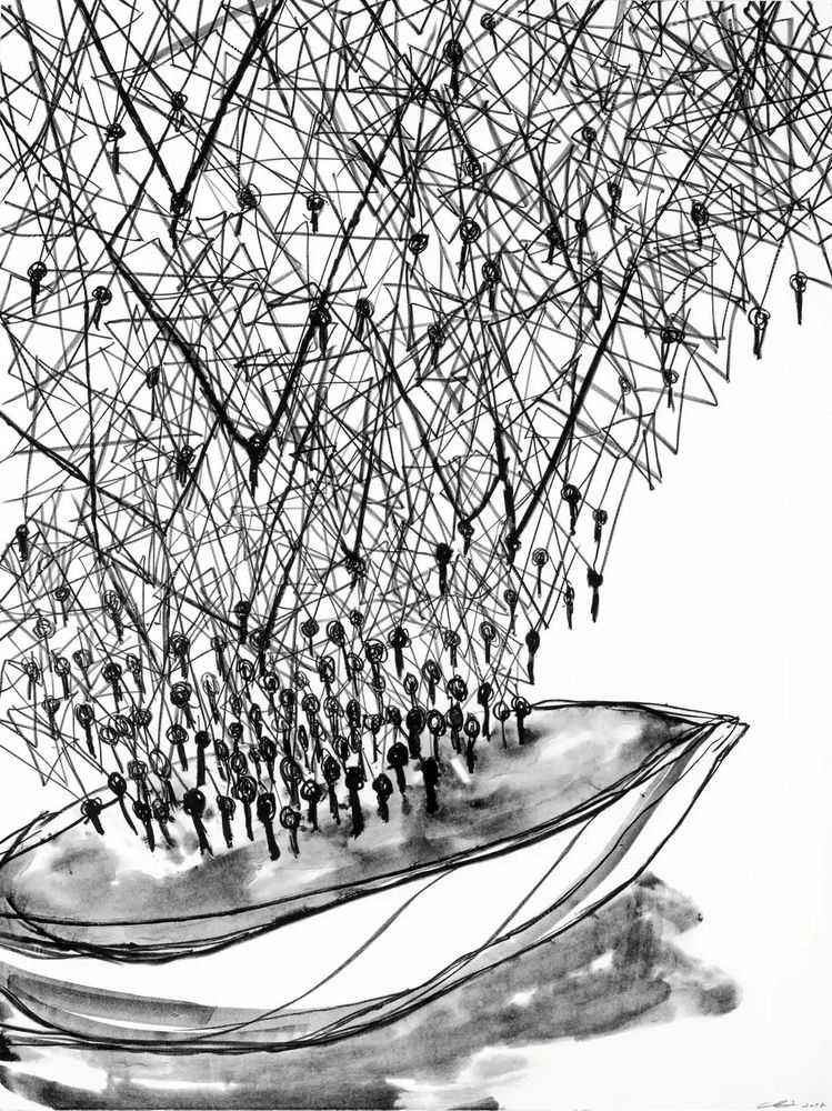 Chiharu Shiota, ‘Holding Memory’, 2017, Print, Lithograph on paper
, null, Numbered