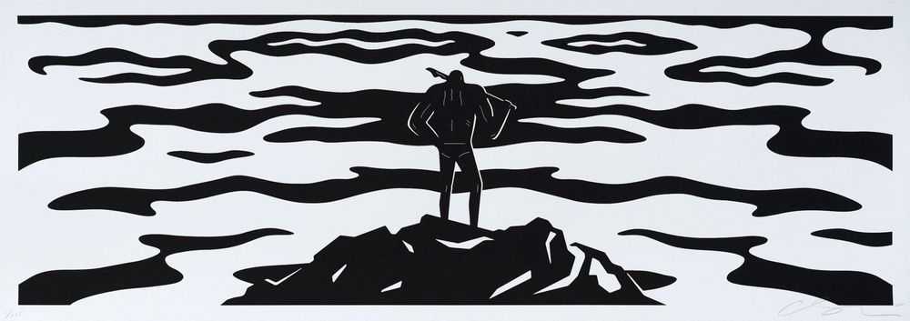 Cleon Peterson, ‘The Seeker (White)’, 13-02-2022, Print, Hand pulled screenprint printed on 290gsm Coventry Rag paper with deckled edges, Self-released, Numbered