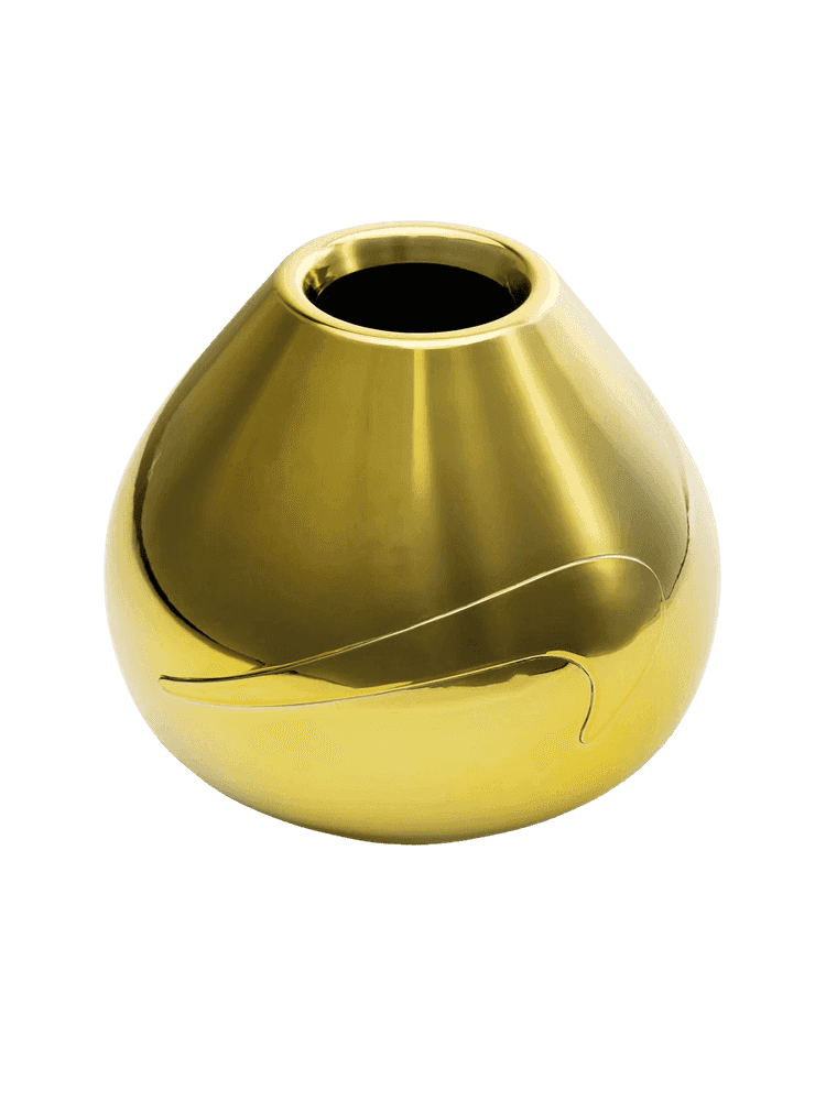 Ai Weiwei, ‘Coloured Vase (Gold)’, 2025, Sculpture, Polished, nickel-plated metal vase sculpture with a tinted lacquer finish., Avant Arte, Numbered