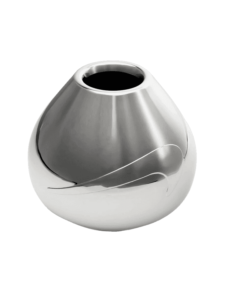 Ai Weiwei, ‘Coloured Vase (Silver)’, 2025, Sculpture, Polished, nickel-plated metal vase sculpture., Avant Arte, Numbered