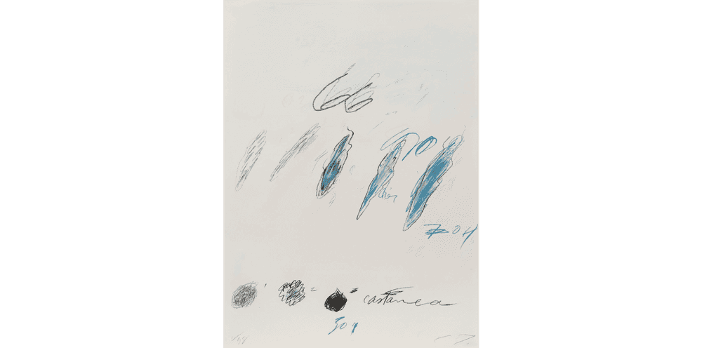 Cy Twombly, ‘Natural History Part Il - Some Trees of Italy (Castanea Sativa)’, 1976, Print, Lithograph granolithograph and collotype on Fabriano Bütten wove paper, Bastian Gallery, Numbered