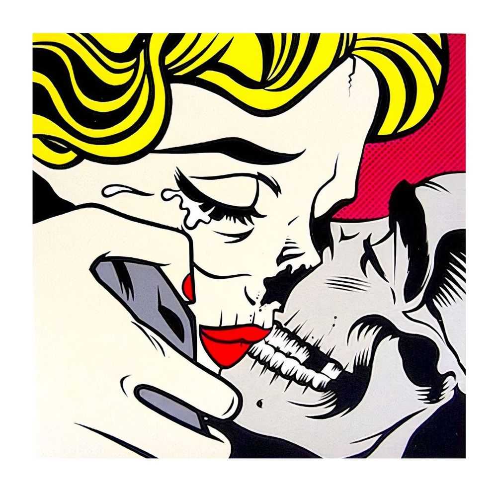 D*Face, ‘Kiss Of Death’, 09-04-2011, Print, 7 colour Silkscreen, Corey Helford Gallery, Numbered