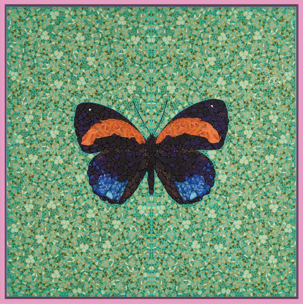Damien Hirst, ‘DP35 Callicore P. - Depictions ’, 2026, Print, Paint, oil ink, paper on canvas, Heni Editions, Framed