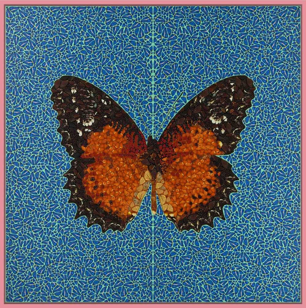 Damien Hirst, ‘DP66 Cethosia B. - Depictions ’, 2026, Print, Paint, oil ink, paper on canvas, Heni Editions, Framed