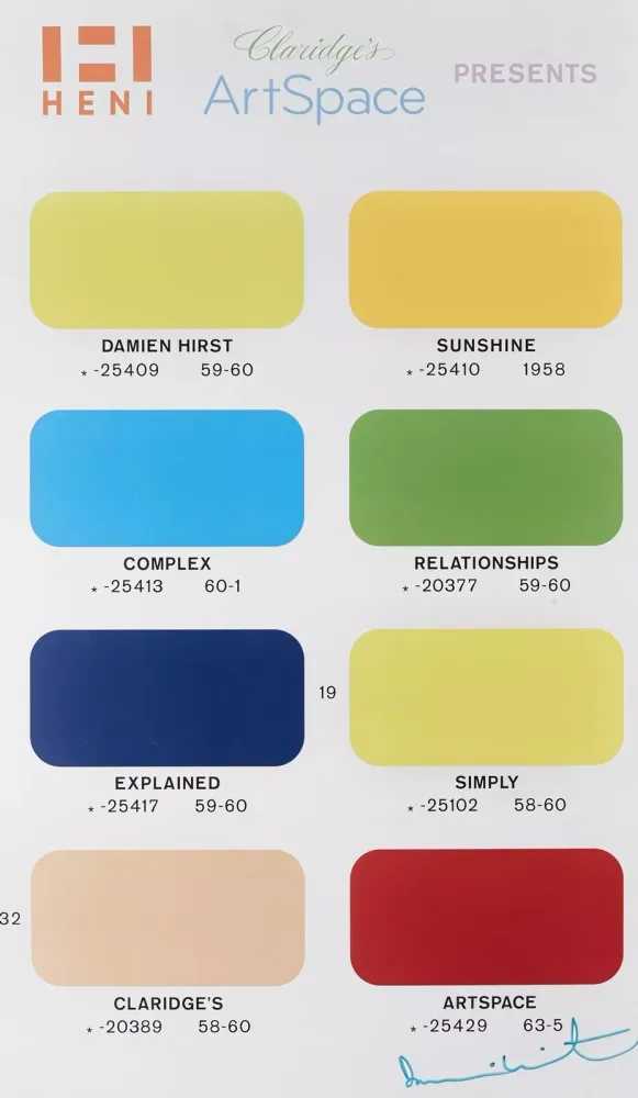 Damien Hirst, ‘HENI Claridge's Artspace Poster - Double Sided (Signed on White Side)’, 2022, Print, Offset lithograph - double sided, null,