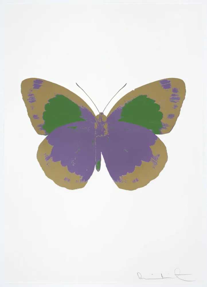 Damien Hirst, ‘The Souls II - Aquarius - Cool Gold - Leaf Green’, 2010, Print, 2 colour foil block on 300gsm Arches 88 archival paper., Paul Stolper and Other Criteria, Numbered