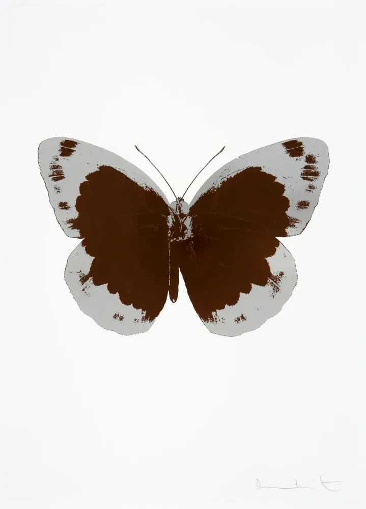 Damien Hirst, ‘The Souls II - Chocolate - Silver Gloss - Blind Impression’, 2010, Print, 2 colour foil block on 300gsm Arches 88 archival paper., Paul Stolper and Other Criteria, Numbered