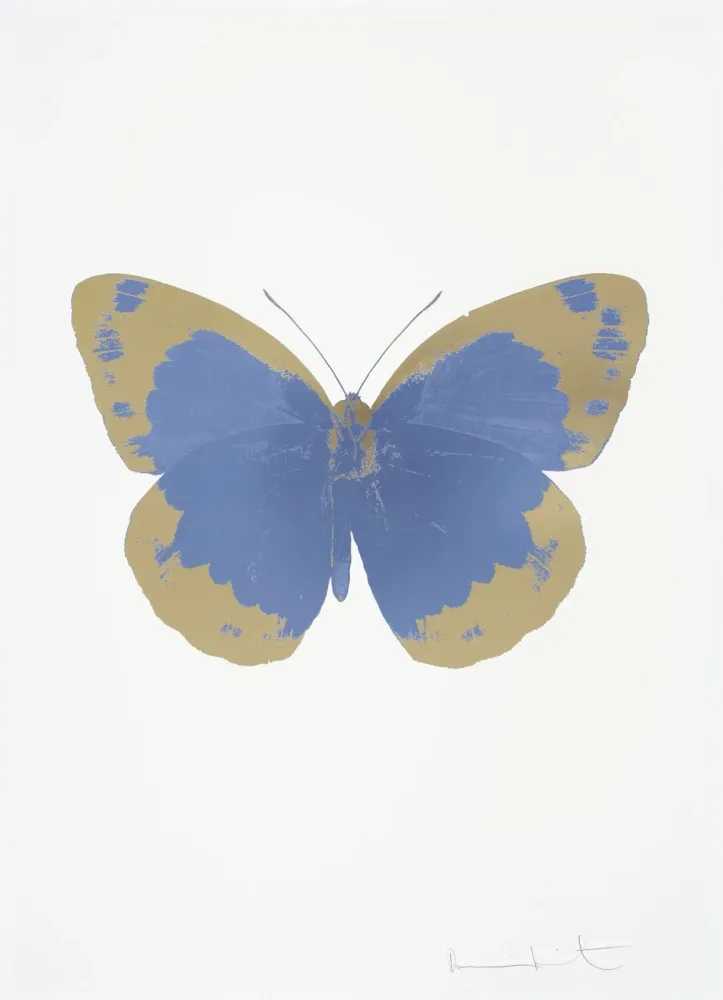 Damien Hirst, ‘The Souls II - Cornflower Blue - Cool Gold -Blind Impression’, 2010, Print, 2 colour foil block on 300gsm Arches 88 archival paper., Paul Stolper and Other Criteria, Numbered