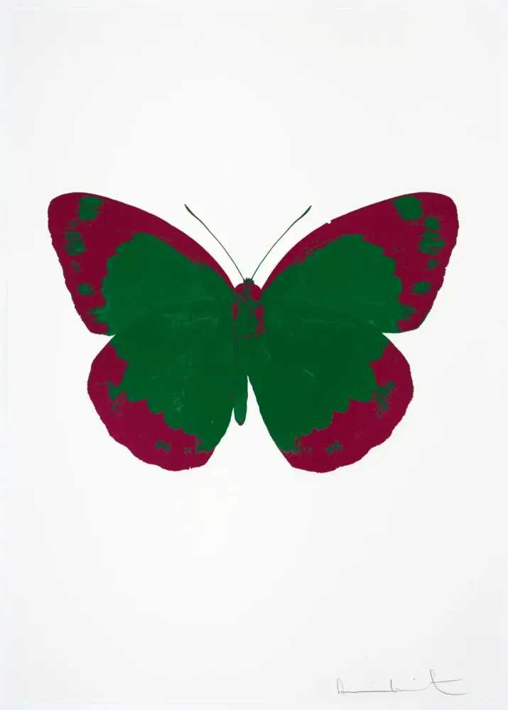 Damien Hirst, ‘The Souls II - Emerald Green - Fuchsia Pink - Blind Impression’, 2010, Print, 2 colour foil block on 300gsm Arches 88 archival paper., Paul Stolper and Other Criteria, Numbered