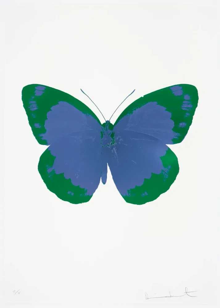 Damien Hirst, ‘The Souls II - Frost Blue - Emerald Green - Blind Impression’, 2010, Print, 2 colour foil block on 300gsm Arches 88 archival paper., Paul Stolper and Other Criteria, Numbered