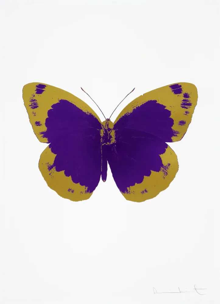 Damien Hirst, ‘The Souls II - Imperial Purple - Oriental Gold - Blind Impression’, 2010, Print, 2 colour foil block on 300gsm Arches 88 archival paper., Paul Stolper and Other Criteria, Numbered