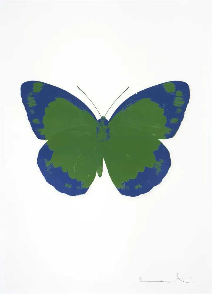 Damien Hirst, ‘The Souls II - Leaf Green - Frost Blue - Blind Impression’, 2010, Print, 2 colour foil block on 300gsm Arches 88 archival paper., Paul Stolper and Other Criteria, Numbered