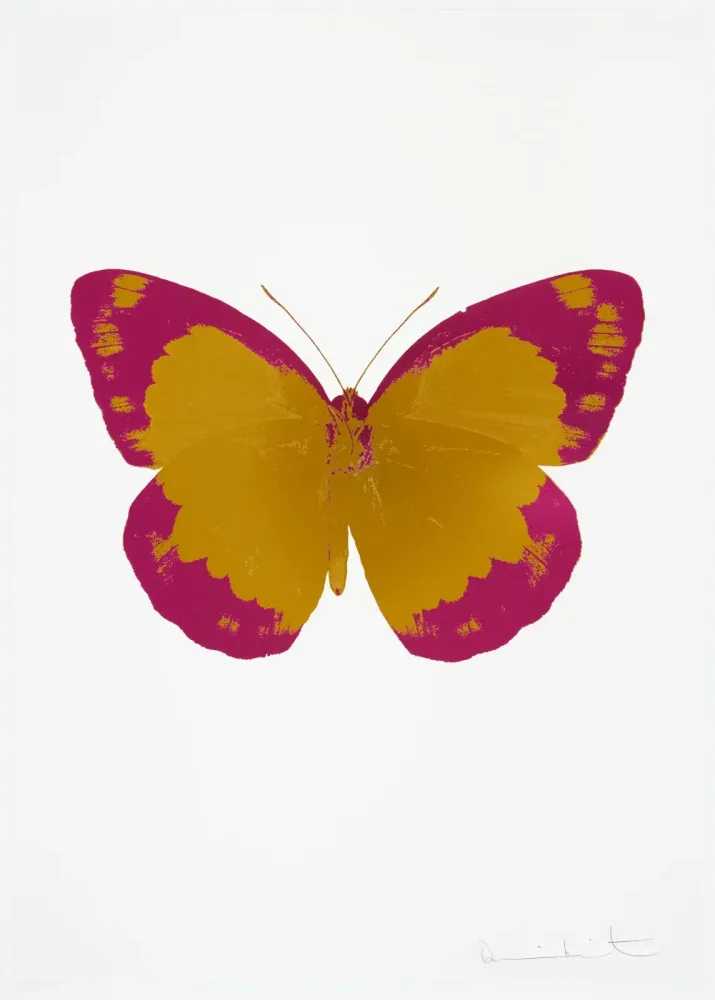 Damien Hirst, ‘The Souls II - Paradise Copper - Fuchsia Pink - Blind Impression’, 2010, Print, 2 colour foil block on 300gsm Arches 88 archival paper., Paul Stolper and Other Criteria, Numbered