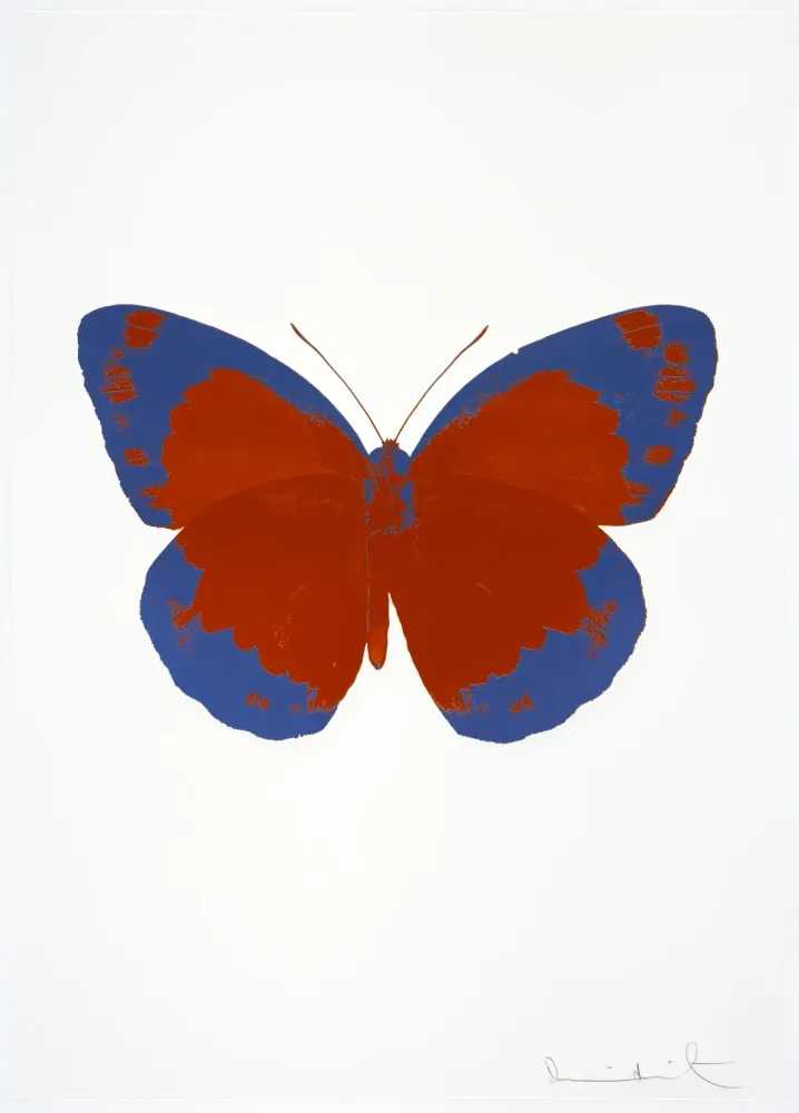 Damien Hirst, ‘The Souls II - Prairie Copper - Frost Blue - Blind Impression’, 2010, Print, 2 colour foil block on 300gsm Arches 88 archival paper., Paul Stolper and Other Criteria, Numbered