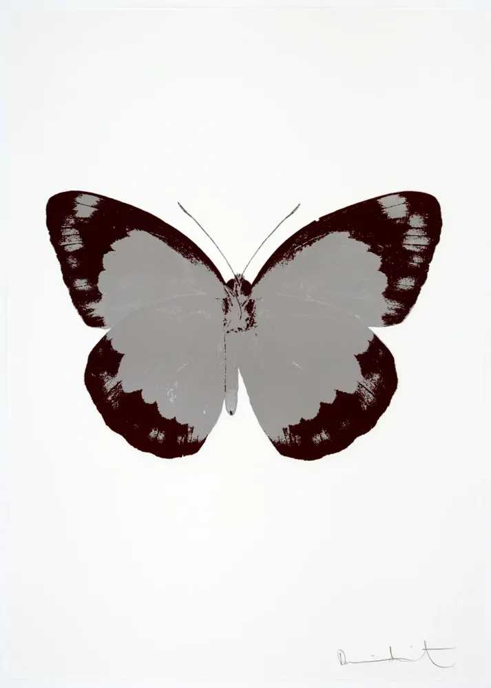 Damien Hirst, ‘The Souls II - Silver Gloss - Burgundy - Blind Impression’, 2010, Print, 2 colour foil block on 300gsm Arches 88 archival paper., Paul Stolper and Other Criteria, Numbered