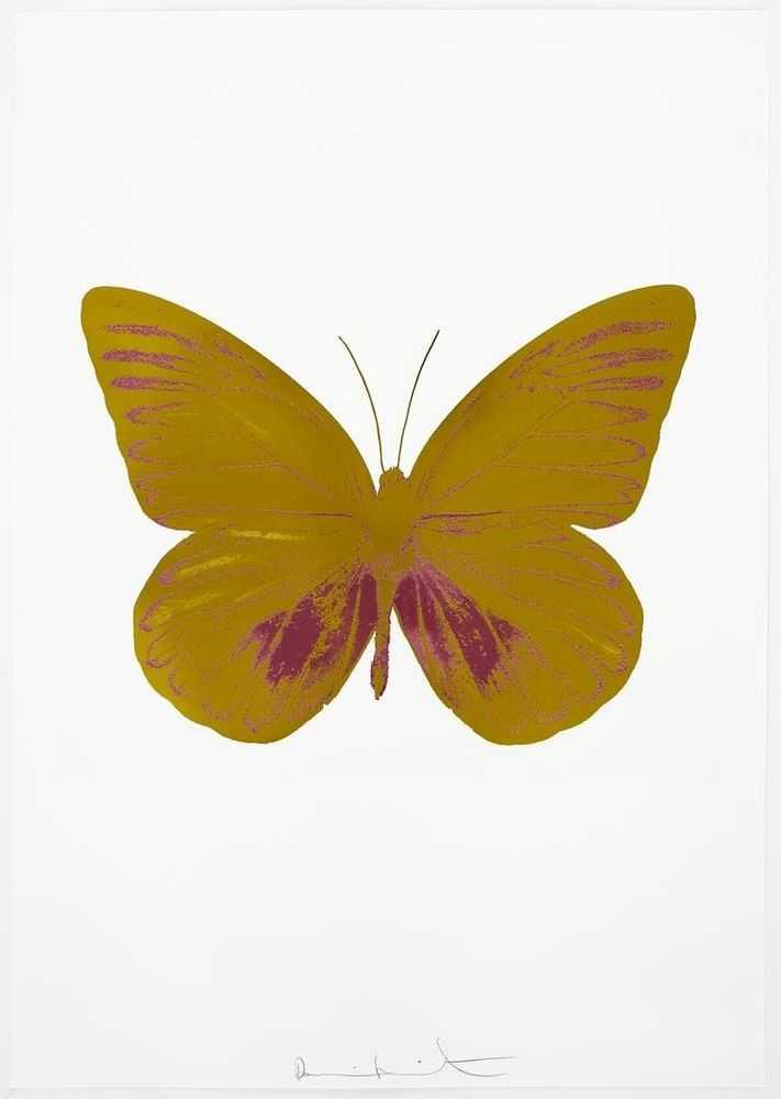 Damien Hirst, ‘The Souls I - Oriental Gold - Loganberry Pink’, 2010, Print, 2 colour foil block on 300gsm Arches 88 archival paper., Paul Stolper and Other Criteria, Numbered