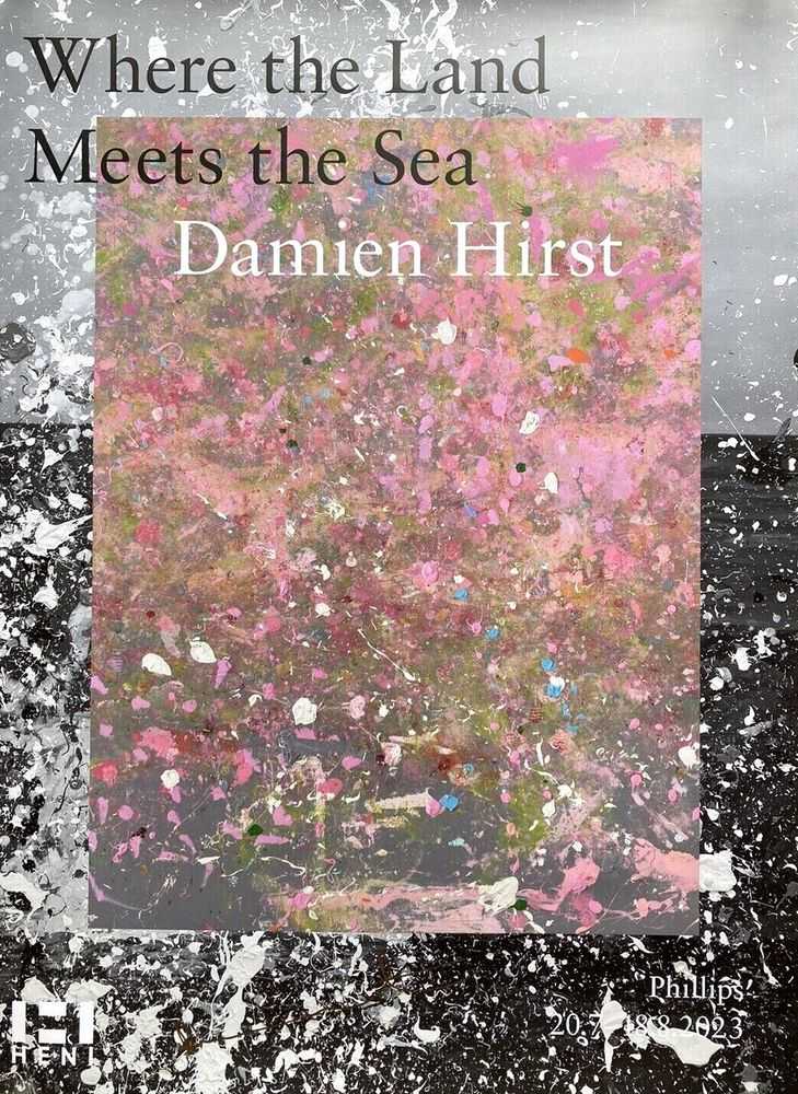 Damien Hirst, ‘Where the Land Meets the Sea (Signed Poster - Purple)’, 2023, Print, Offset Lithograph, Heni,