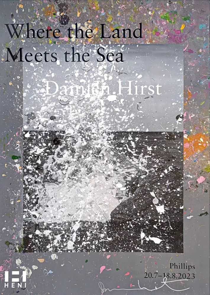 Damien Hirst, ‘Where the Land Meets the Sea (Signed Poster - Yellow)’, 2023, Print, Offset Lithograph, Heni,