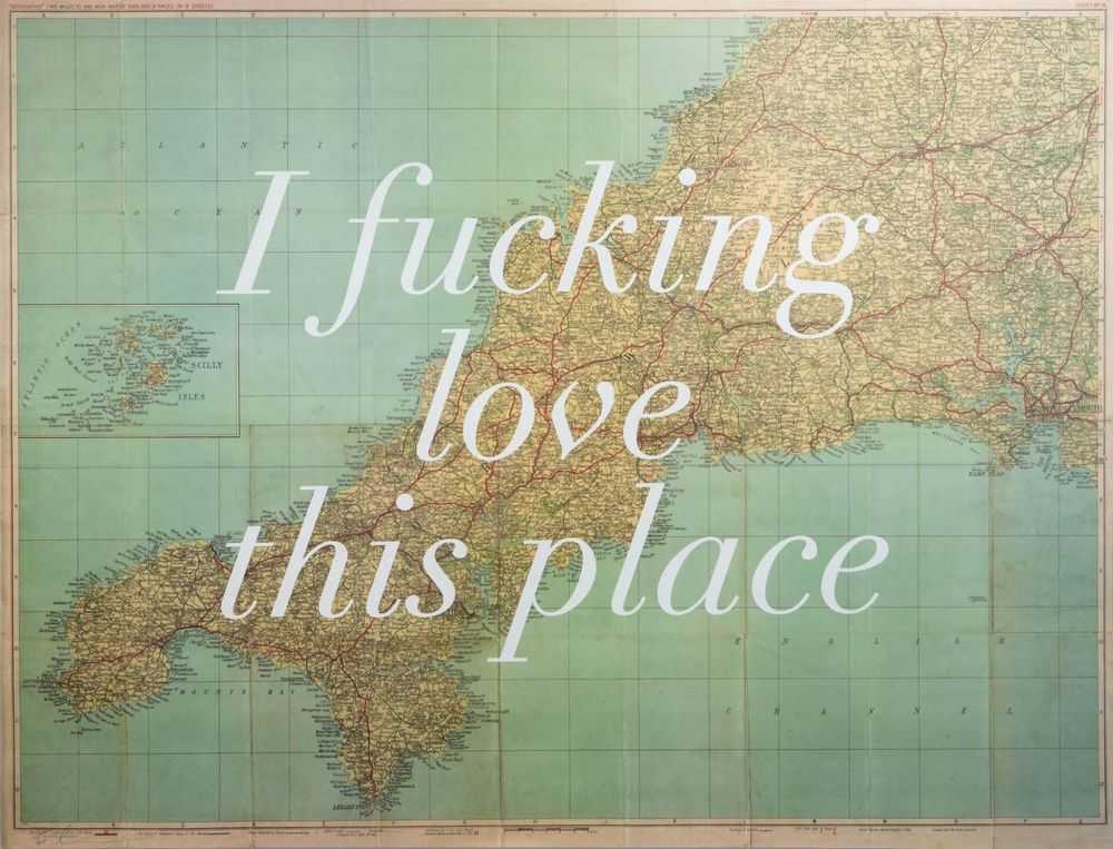 Dave Buonaguidi, ‘I Fucking Love This Place - Cornwall Edition’, 2024, Print, Lithograph with screenprint, null, Numbered