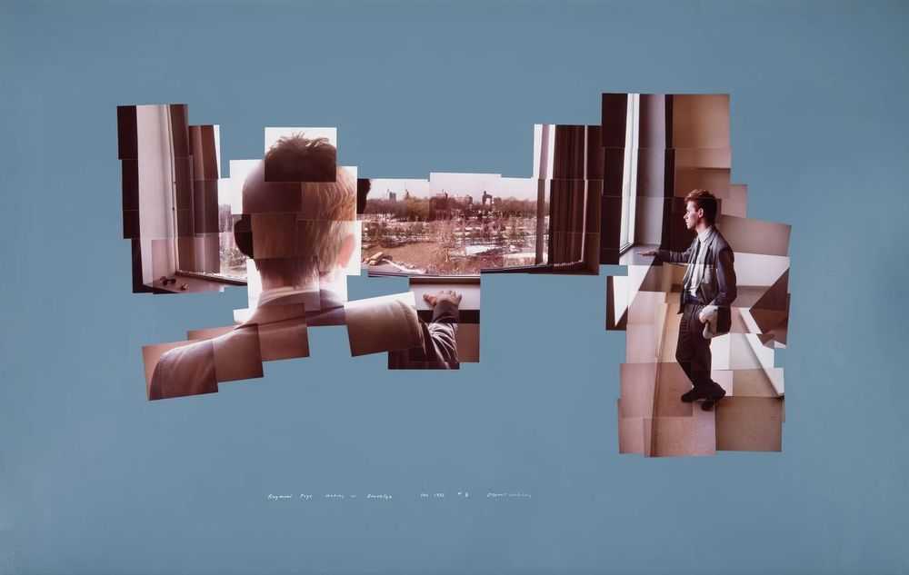 David Hockney, ‘Raymond Foye Looking At Brooklyn’, 1982, Print, Photographic print, null, Numbered, Dated