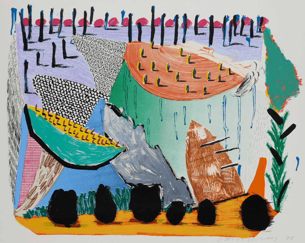 David Hockney, ‘Slow Rise’, 1993, Print, Color lithograph and screenprint on Arches 88 wove paper, null, Numbered