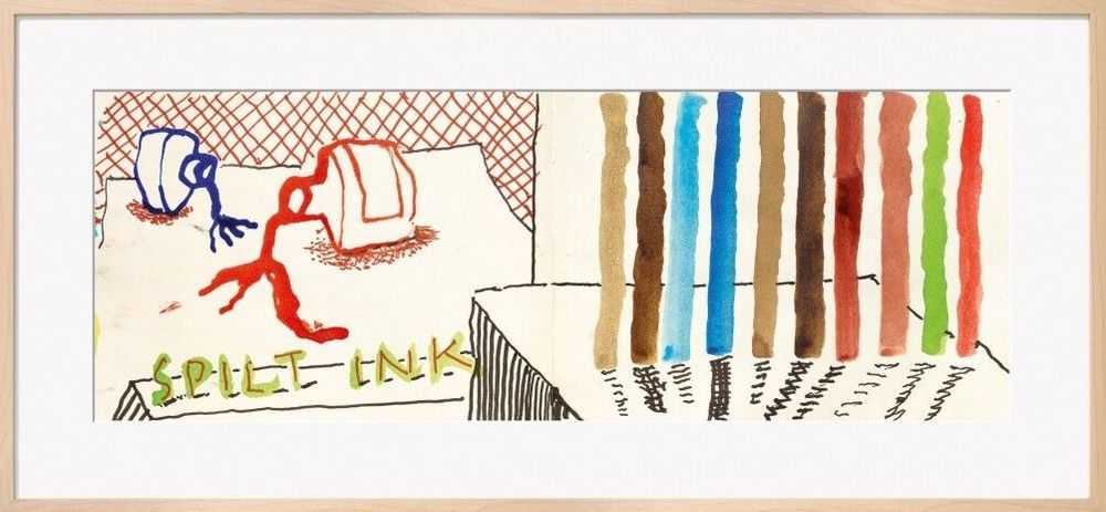 David Hockney, ‘Spilt Ink with Tests (David Hockney. 220 for 2020. Art Edition)’, 2021, Print, 11-color inkjet print on cotton-fiber archival paper,, Taschen, Numbered