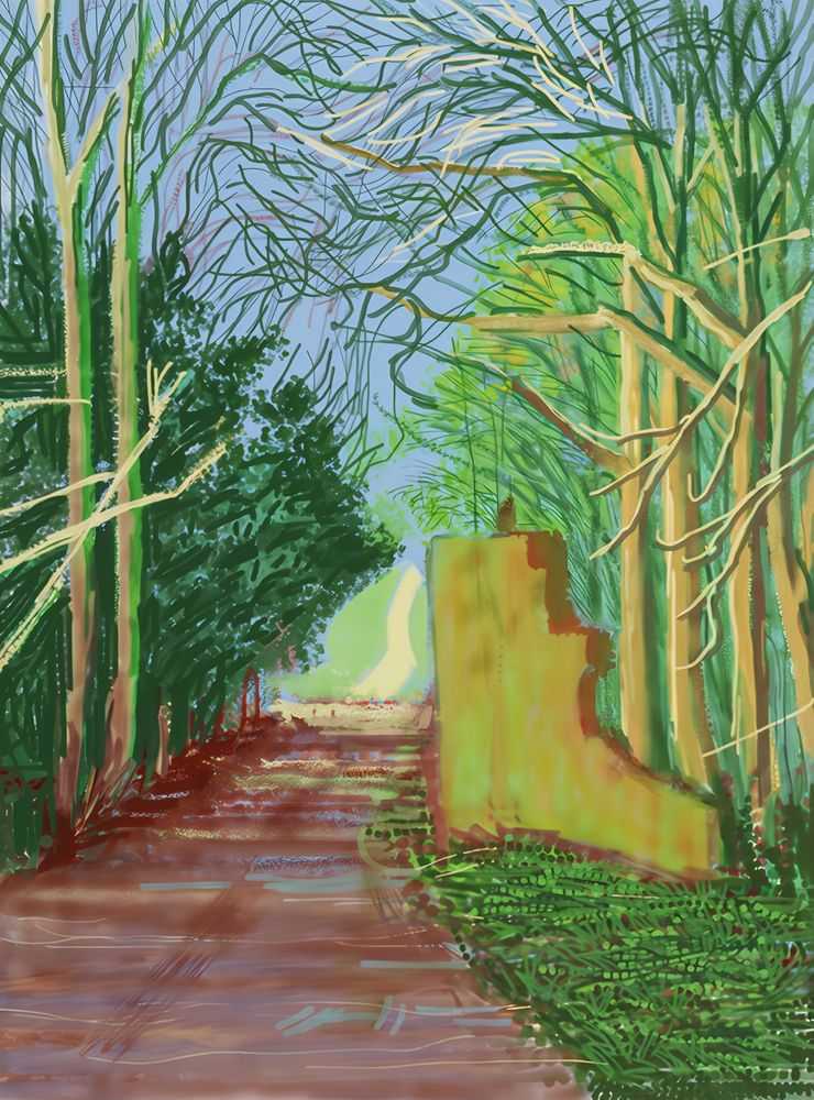 David Hockney, ‘The Arrival Of Spring In Woldgate East Yorkshire 19th March 2011’, 2011, Print, iPad drawing in colours on wove paper, null, Numbered