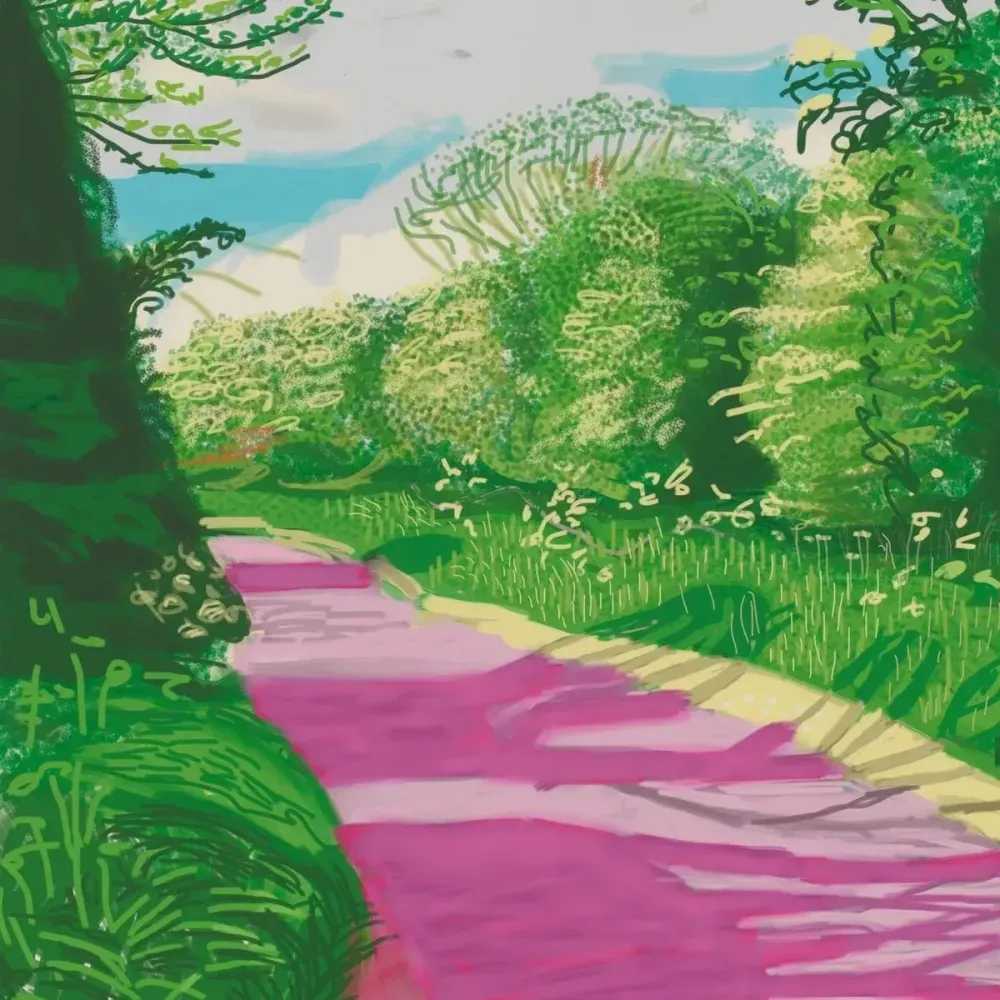 David Hockney, ‘The Arrival Of Spring In Woldgate East Yorkshire 31st May 2011 - No. 2’, 2011, Print, iPad drawing in colours on wove paper, null, Numbered