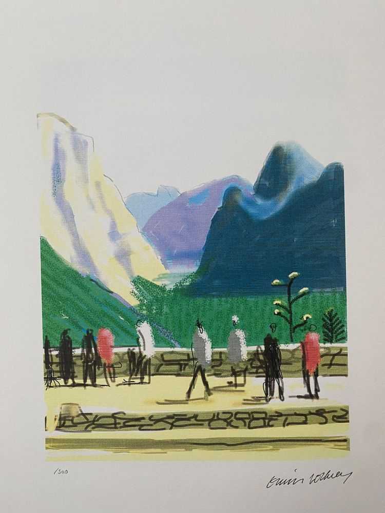 David Hockney, ‘The Yosemite Suite 15’, 2010, Print, iPad drawing in colors, on wove paper, null, Numbered