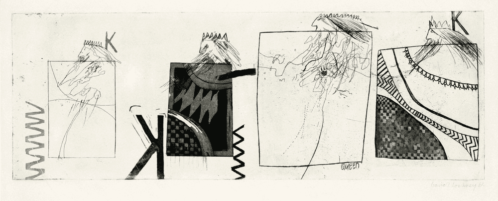 David Hockney, ‘Three Kings And A Queen’, 1961, Print, Etching and aquatint, null, Numbered