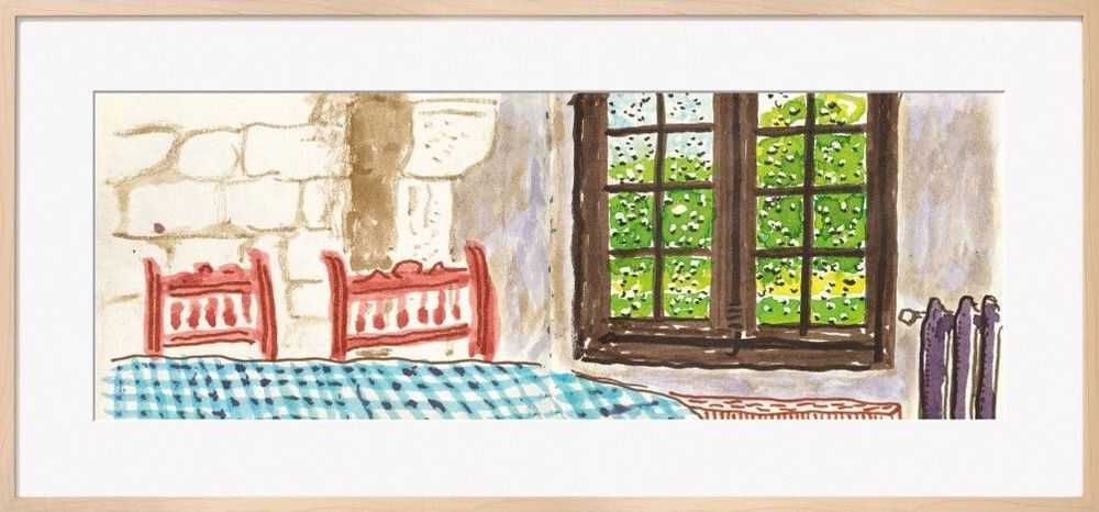 David Hockney, ‘Two Chairs and Rain on Window (David Hockney. 220 for 2020. Art Edition)’, 2021, Print, 11-color inkjet print on cotton-fiber archival paper,, Taschen, Numbered