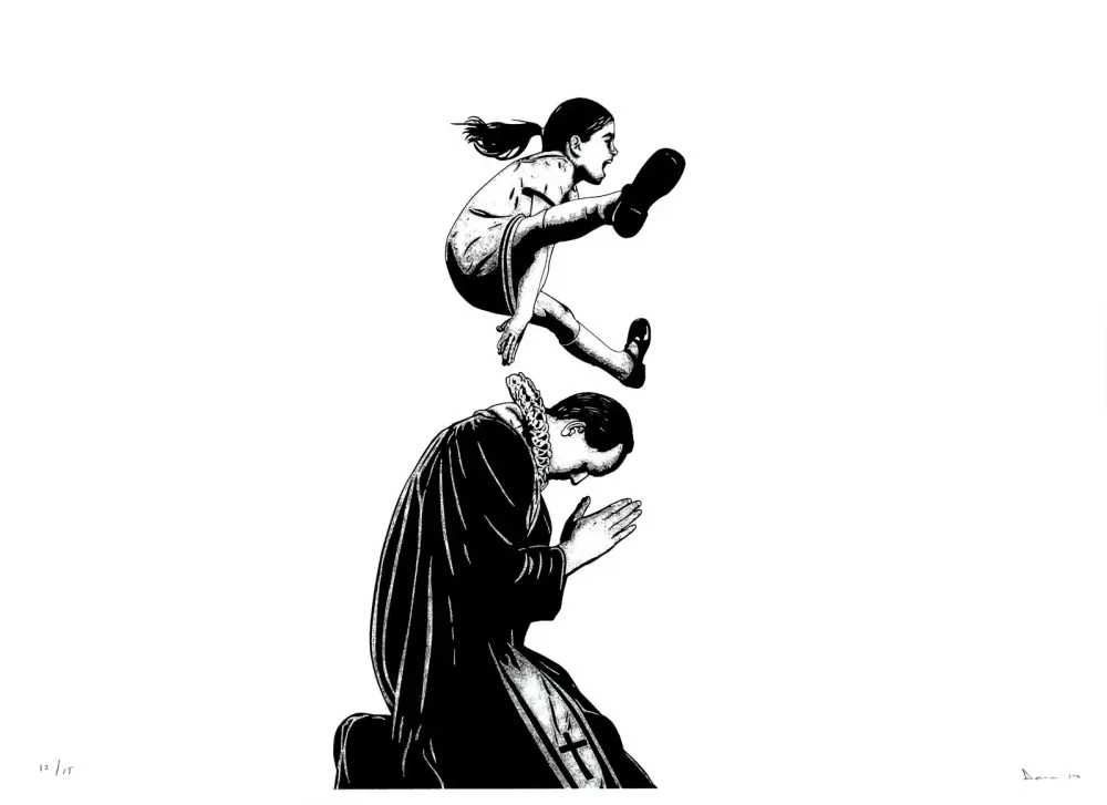 Dolk, ‘Leap (White)’, 16-10-2012, Print, Screenprint, Handmadeposters, Numbered
