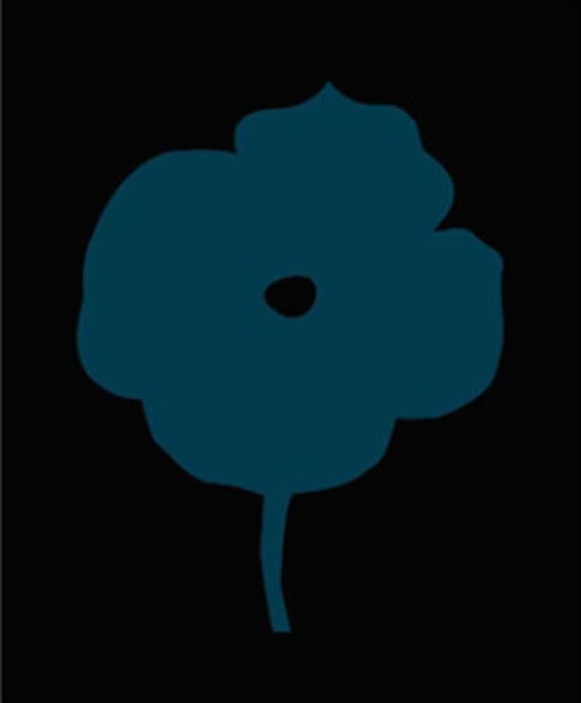 Donald Sultan, ‘12 Colors (Dark Blue Flower)’, 2007, Print, Silkscreen, null, Numbered, Dated