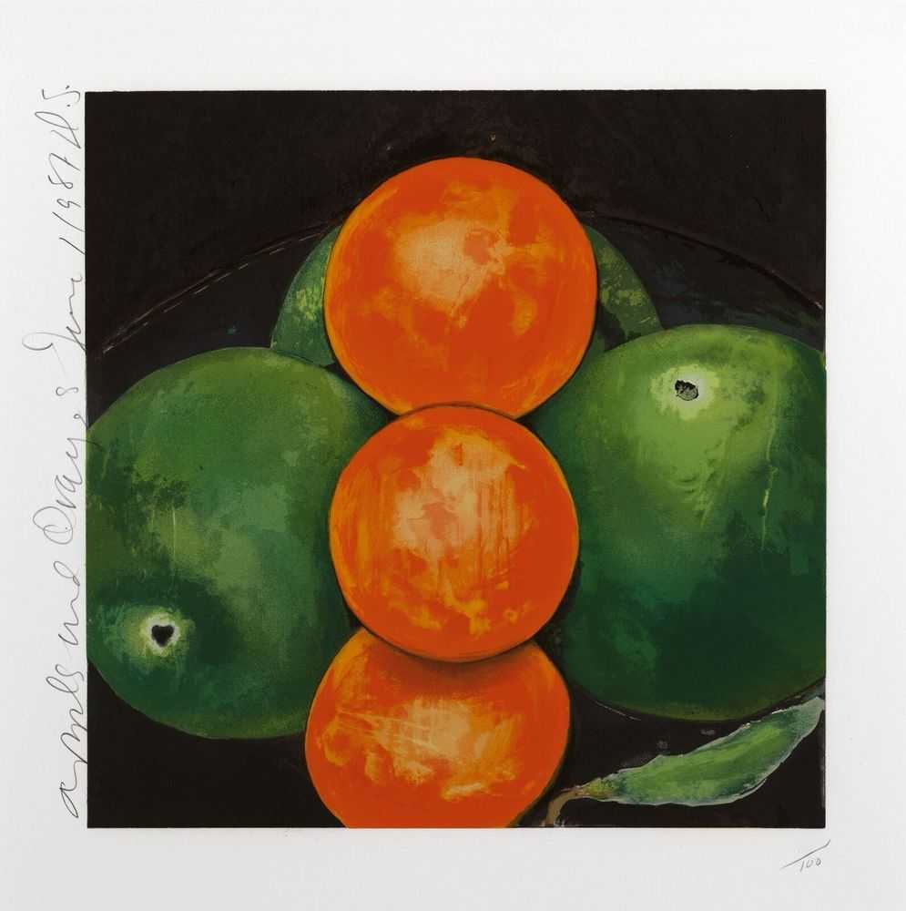 Donald Sultan, ‘Apples and Oranges’, 1987, Print, Silkscreen on paper, The Metropolitan Museum of Art, New York, Numbered, Dated
