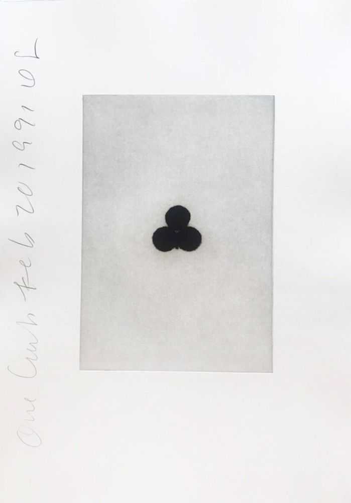 Donald Sultan, ‘Playing Cards (Ace of Clubs)’, 1990, Print, Aquatint on Twinrocker paper, null, Numbered, Dated
