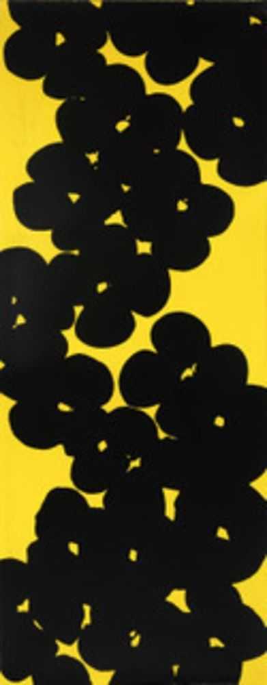 Donald Sultan, ‘Wallflowers 2018 - Black on Yellow’, 2018, Print, Silkscreen on paper, null, Numbered, Dated