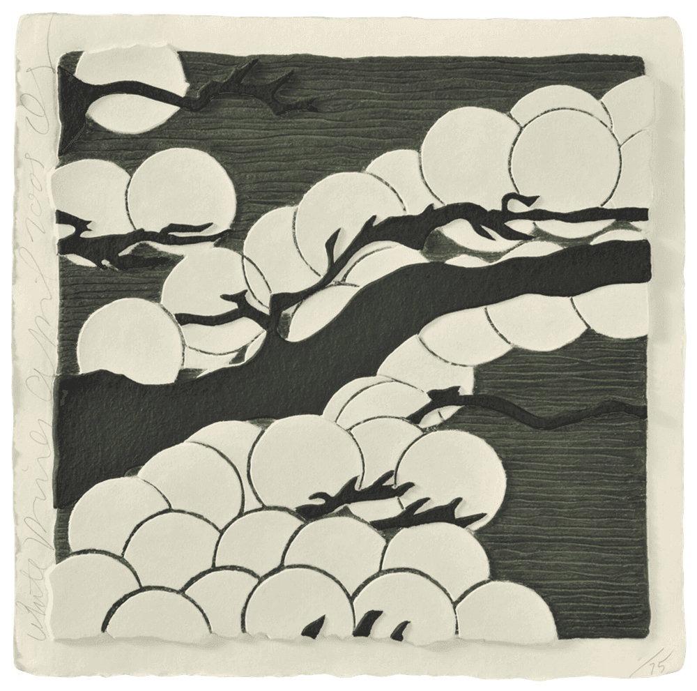 Donald Sultan, ‘White Pines’, 2009, Print, Mixografia print on handmade paper, Mixografía, Numbered, Dated