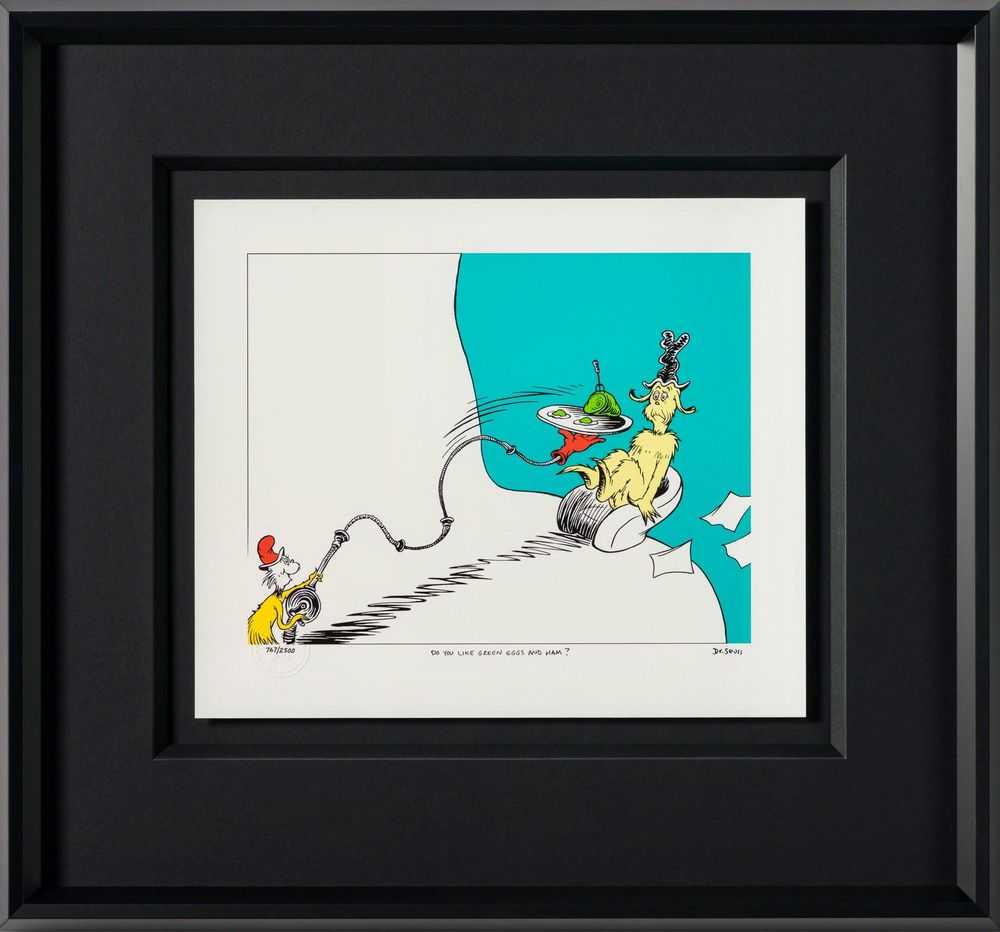 Dr. Seuss, ‘Do you Like Green Eggs and Ham?’, 2023, Print, Fine Art Print, Castle Fine Art, Numbered, Framed