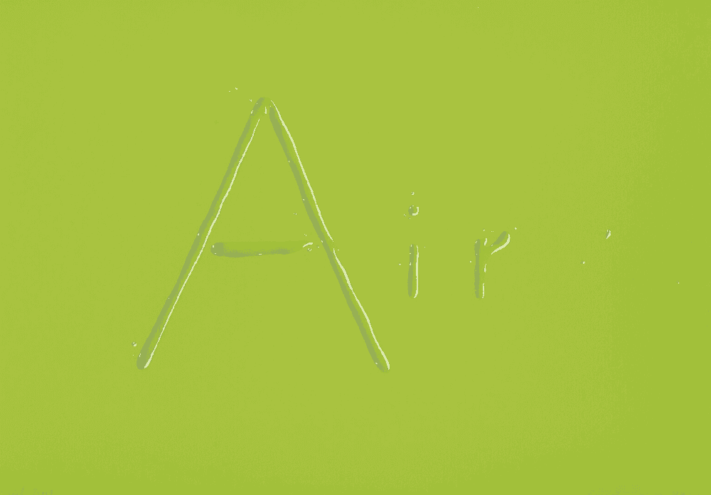 Ed Ruscha, ‘Air’, 1969, Print, Lithograph in green and gray, on Copperplate Delux paper, Tamarind Lithography Workshop,