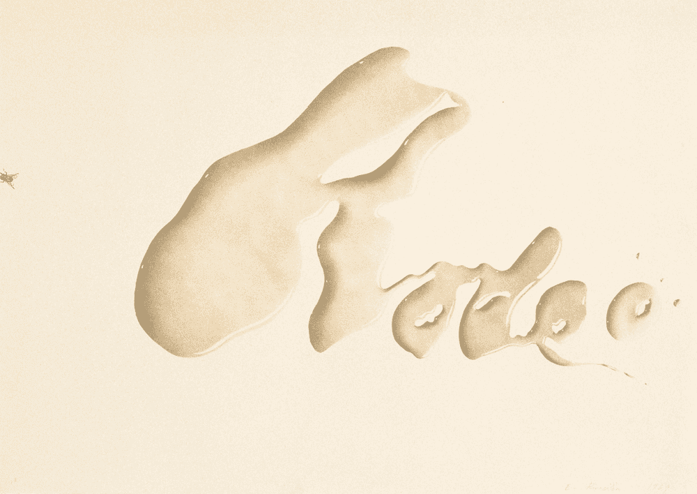 Ed Ruscha, ‘Rodeo’, 1969, Print, Lithograph in colours on Arches paper, Published by Tamarind Lithography Workshop, Numbered, Dated