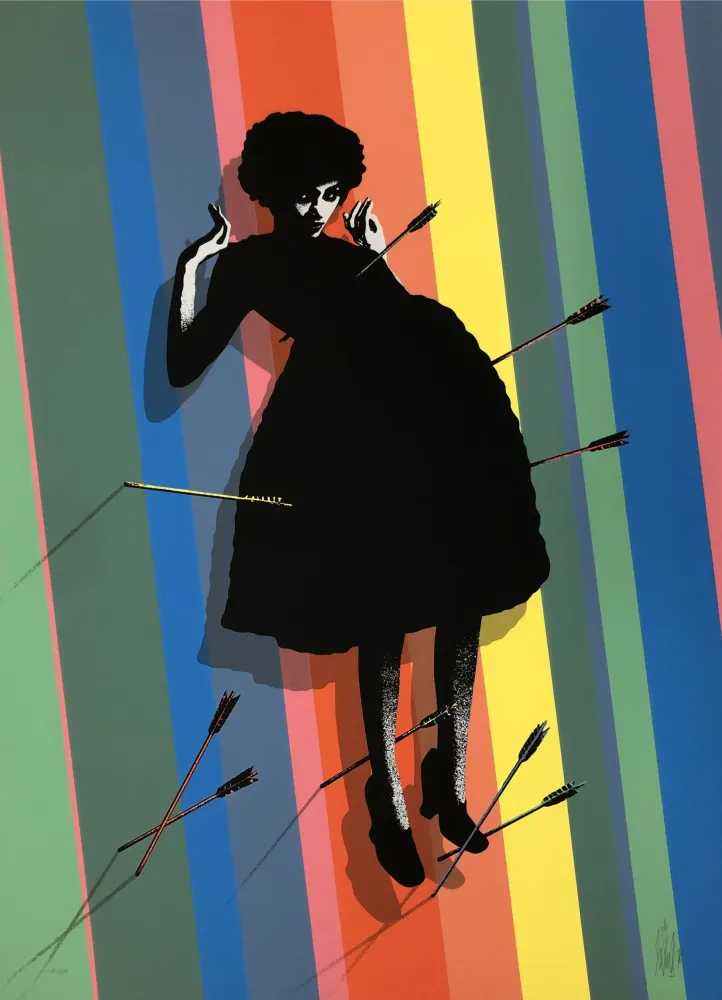 Eelus, ‘Baby Shot Me Down’, 19-02-2016, Print, 10 color hand pulled screenprint, Spoke Art, Numbered