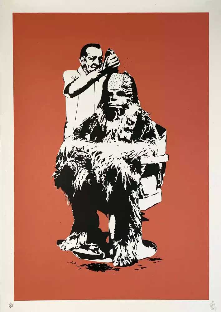 Eelus, ‘Chewbarber (Salmon)’, 04-12-2006, Print, Screenprint, Self-released, Numbered
